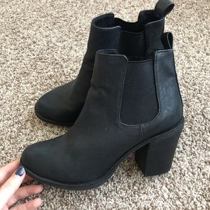 Black ankle boots